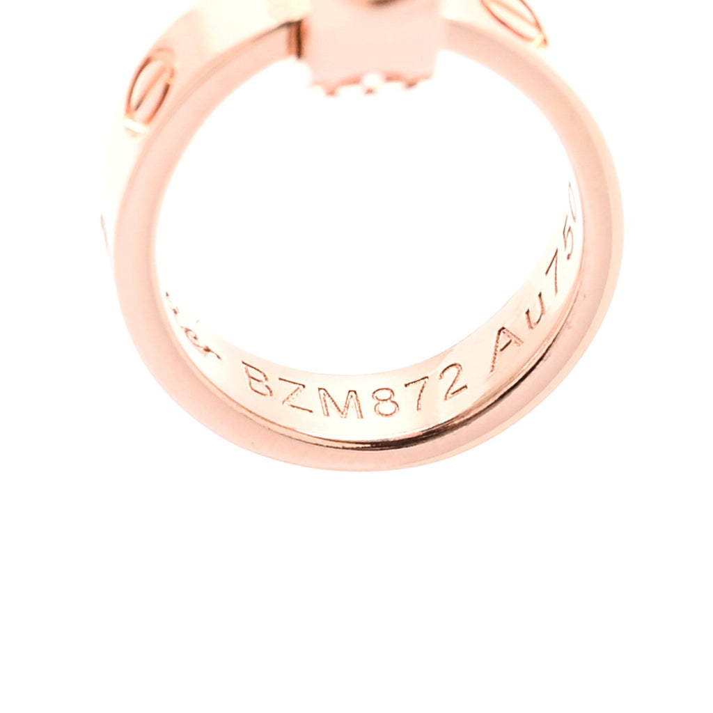 18K Pink Gold Interlocking LOVE Necklace