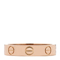 18K Pink Gold 3.5mm LOVE Wedding Band Ring 48 4.5
