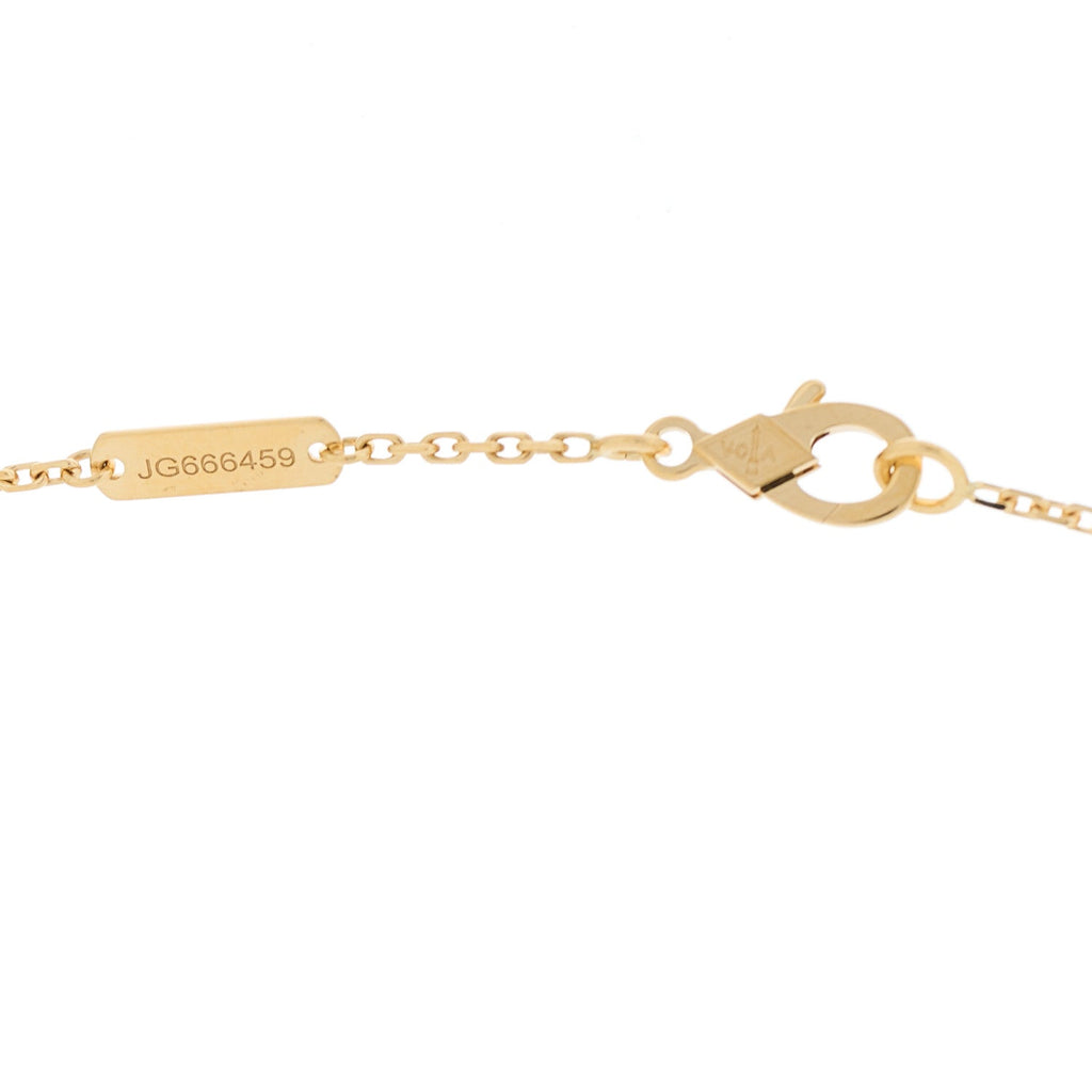 VAN CLEEF &amp; ARPELS 18K Yellow Gold Black Onyx Vintage Alhambra Pendant Necklace