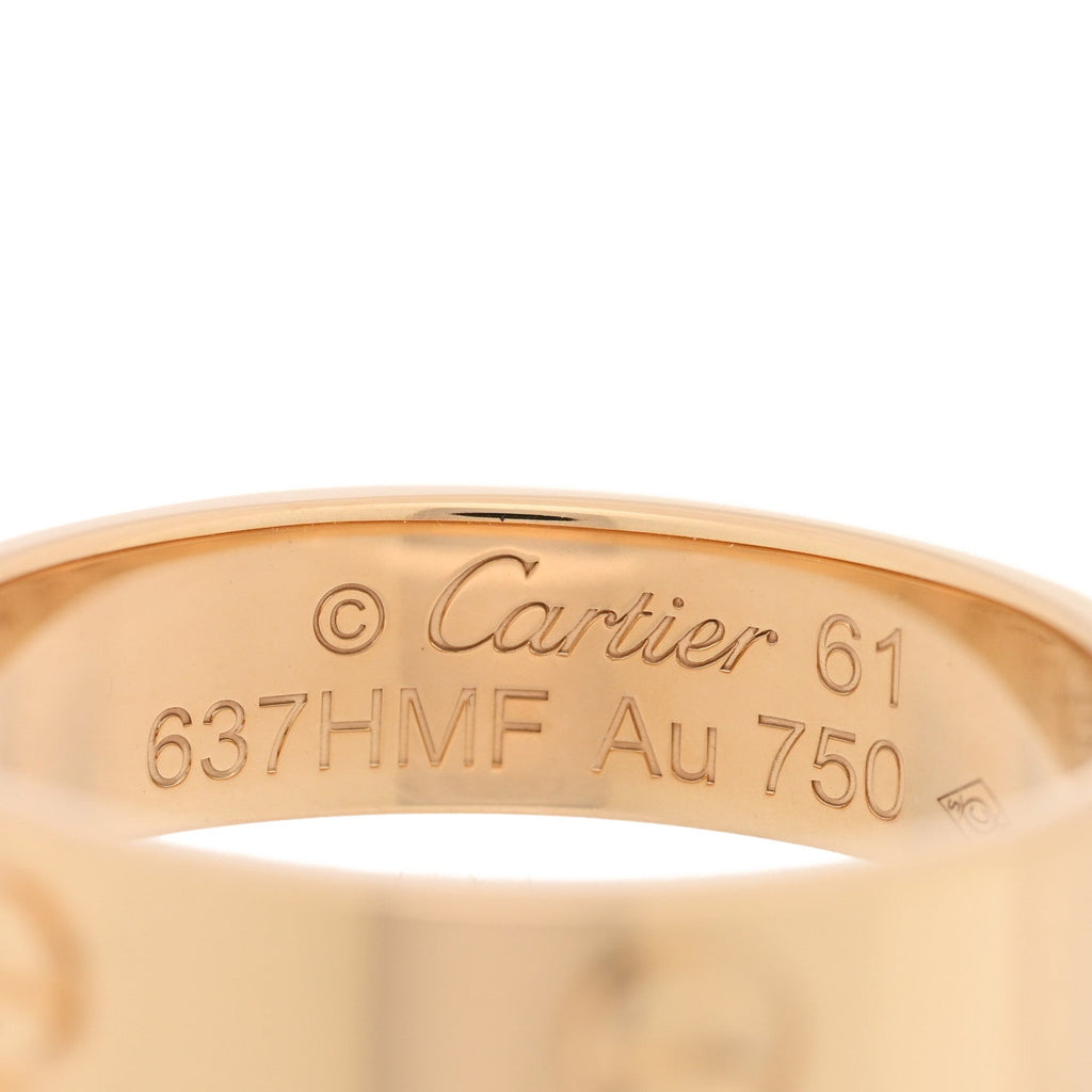 18K Yellow Gold 5.5mm LOVE Ring 61 9.5
