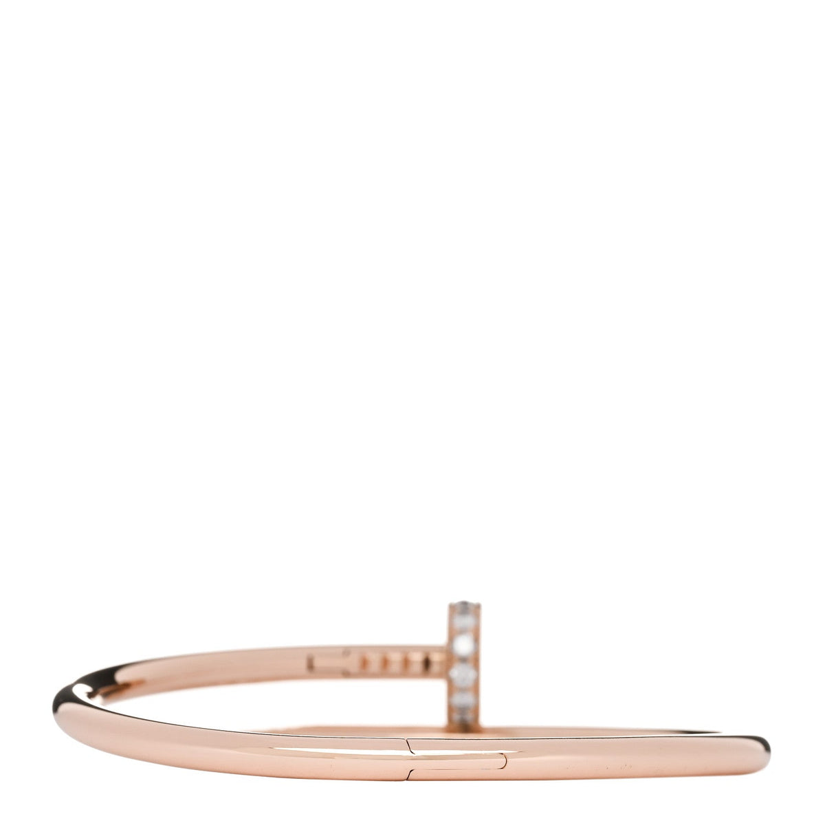 18K Pink Gold Diamond Juste Un Clou Bracelet 15