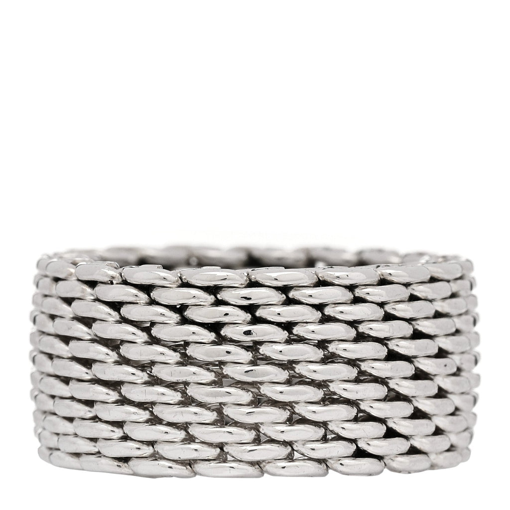 Sterling Silver Somerset Mesh Ring 51 5.75