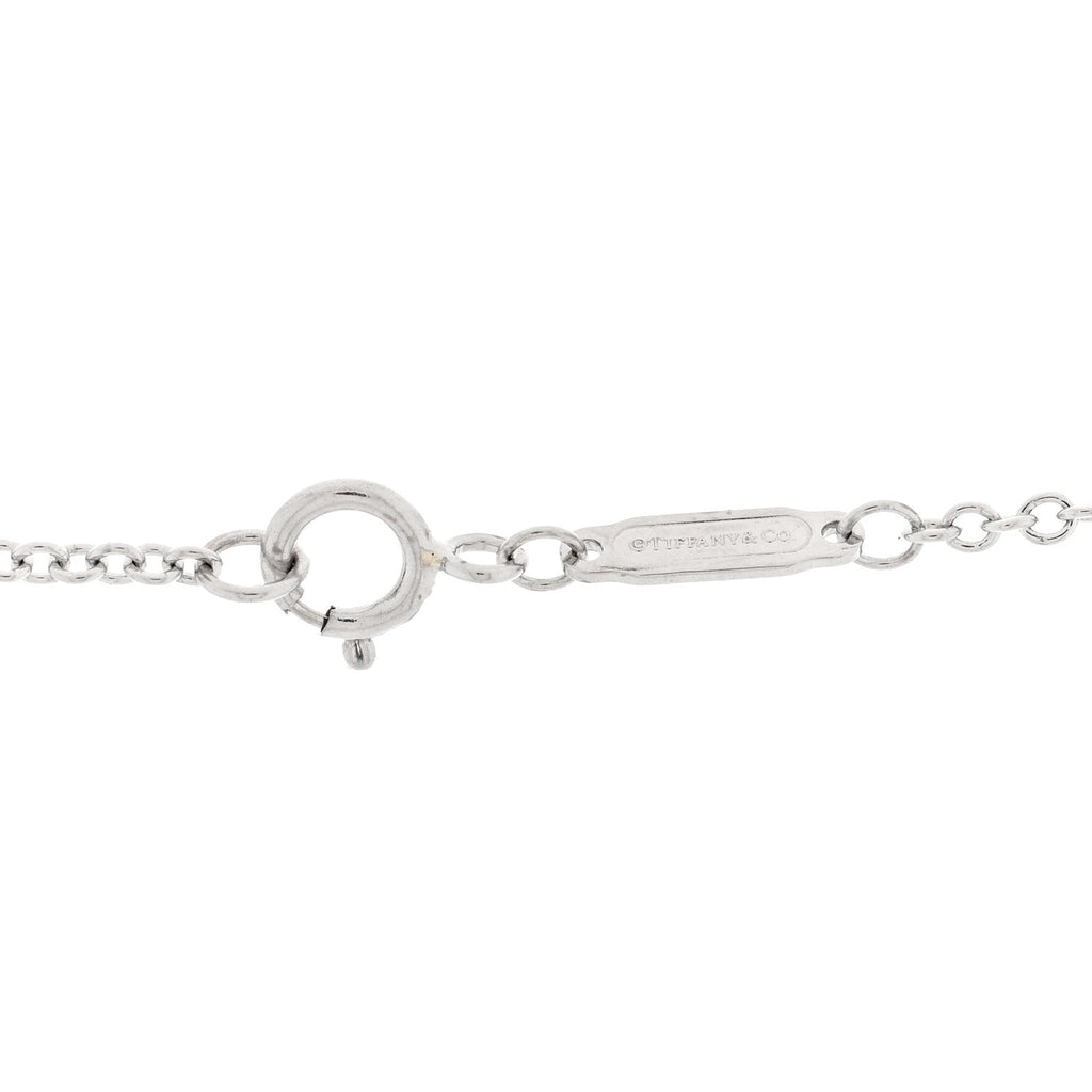 18K White Gold Diamond Knot Pave Necklace