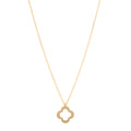 18K Yellow Gold Byzantine Alhambra Pendant Necklace