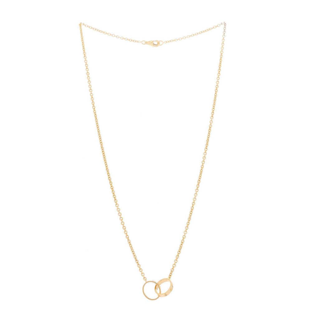 18K Yellow Gold Interlocking LOVE Necklace
