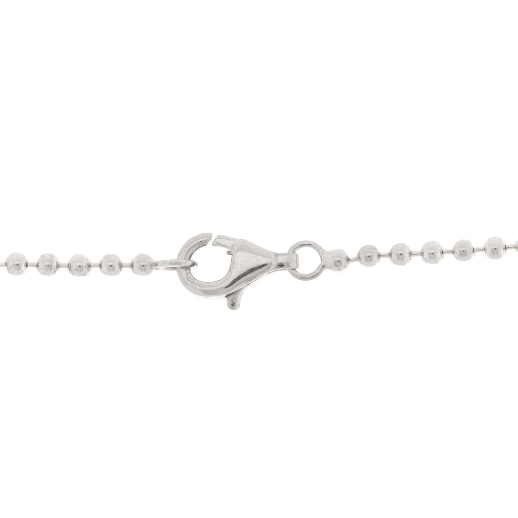 Sterling Silver Square Cross Pendant Necklace