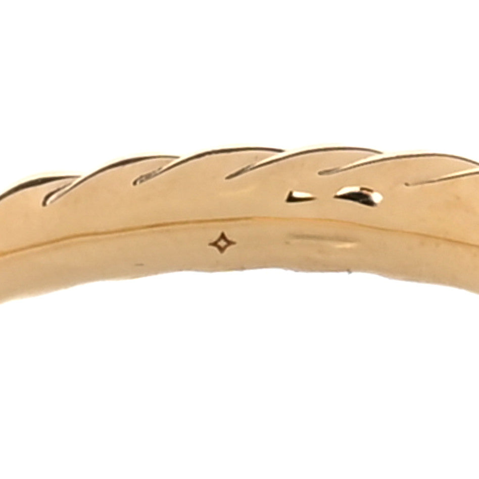 18K Yellow Gold Diamond Petite X Ring 49 5