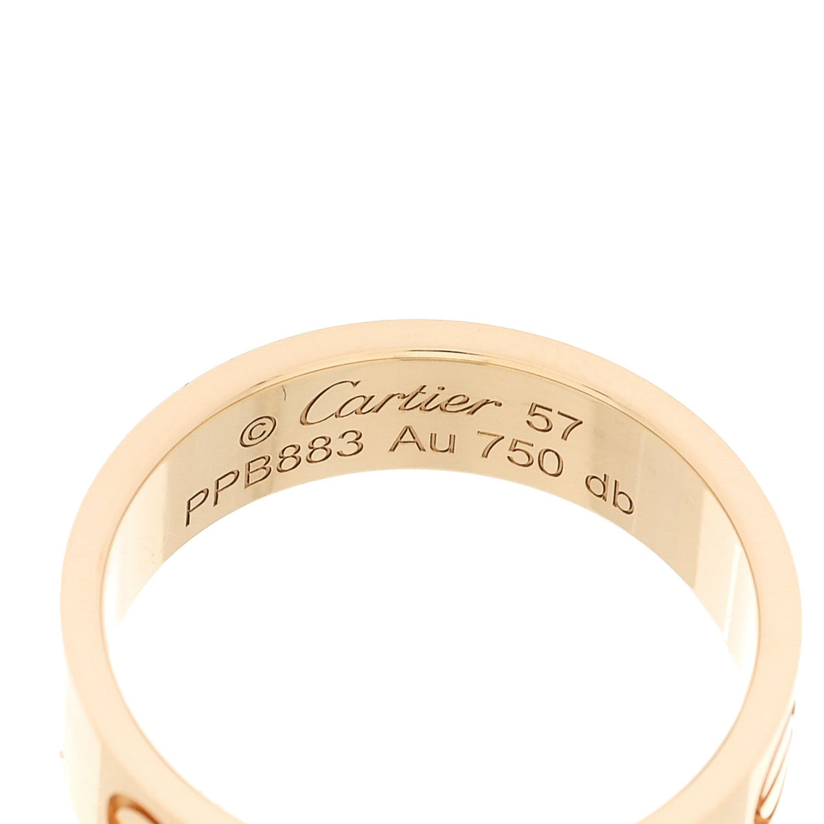 18K Yellow Gold 5.5mm LOVE Ring 58 8.5