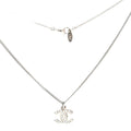 Crystal Timeless CC Necklace Silver
