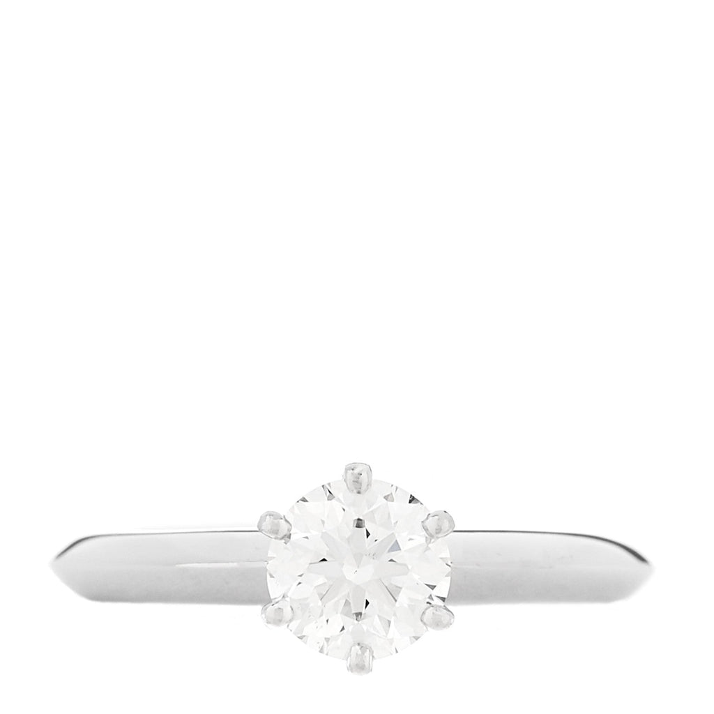 Platinum Diamond .63ct Solitaire Engagement Ring 46 3.75