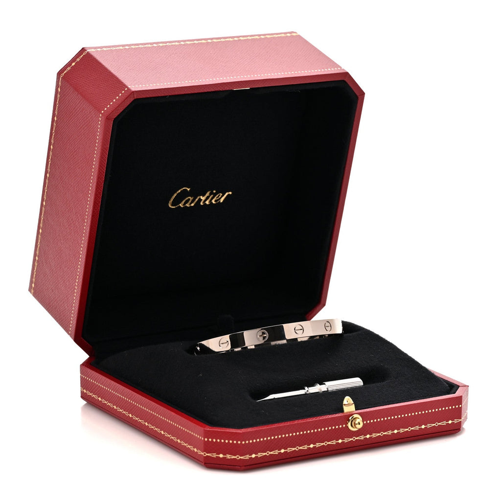 18K White Gold LOVE Bracelet 18