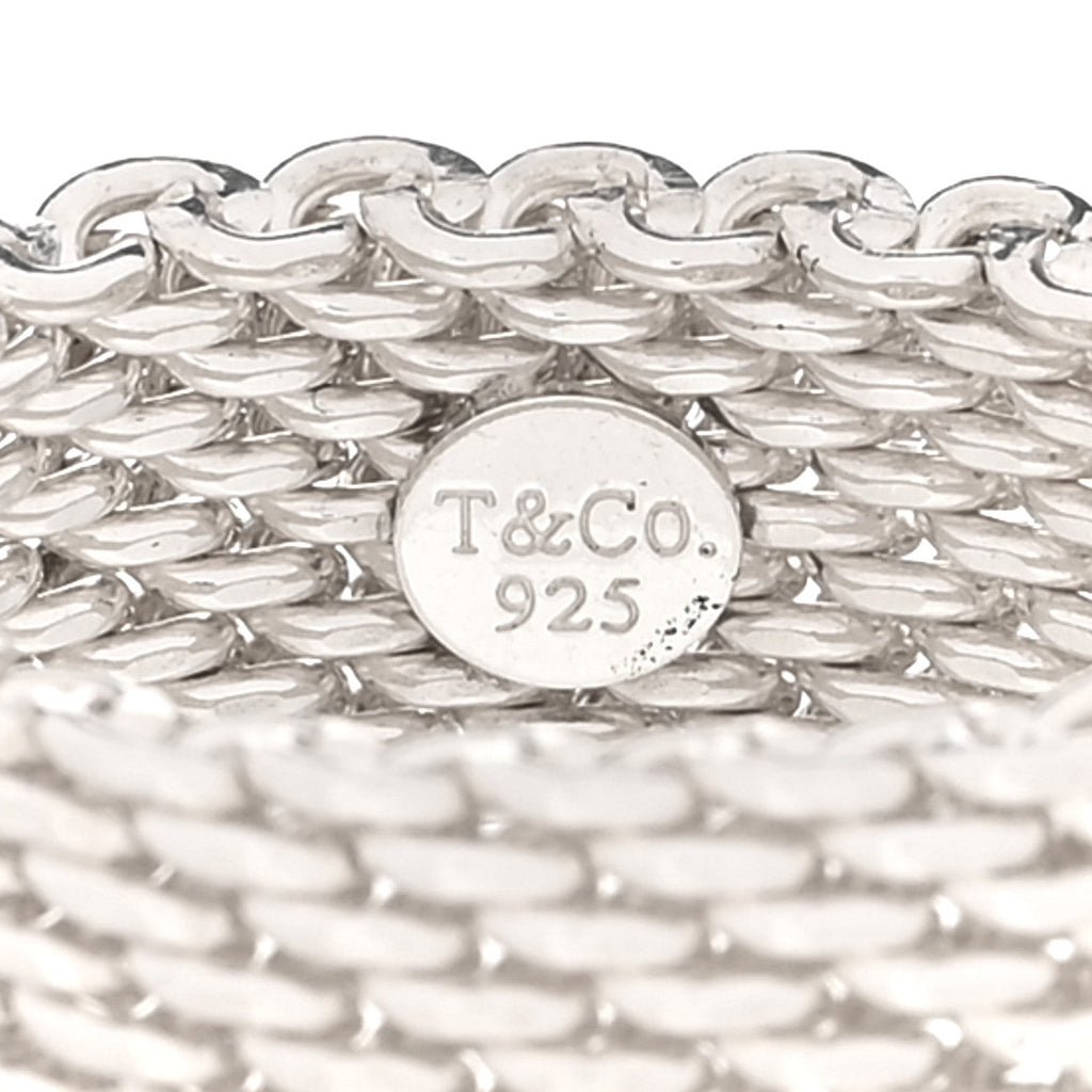 Sterling Silver Somerset Mesh Ring 54 6.75