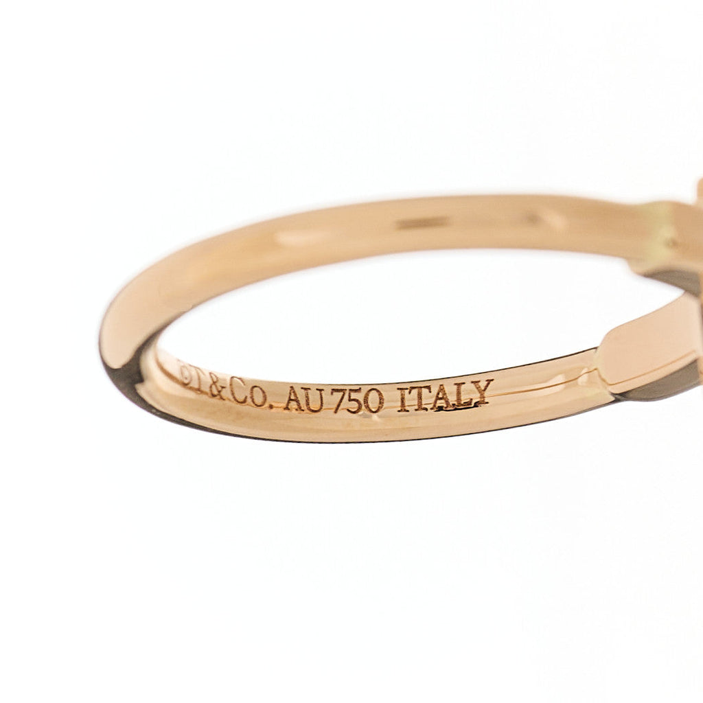 18K Rose Gold T Wire Ring 47 4