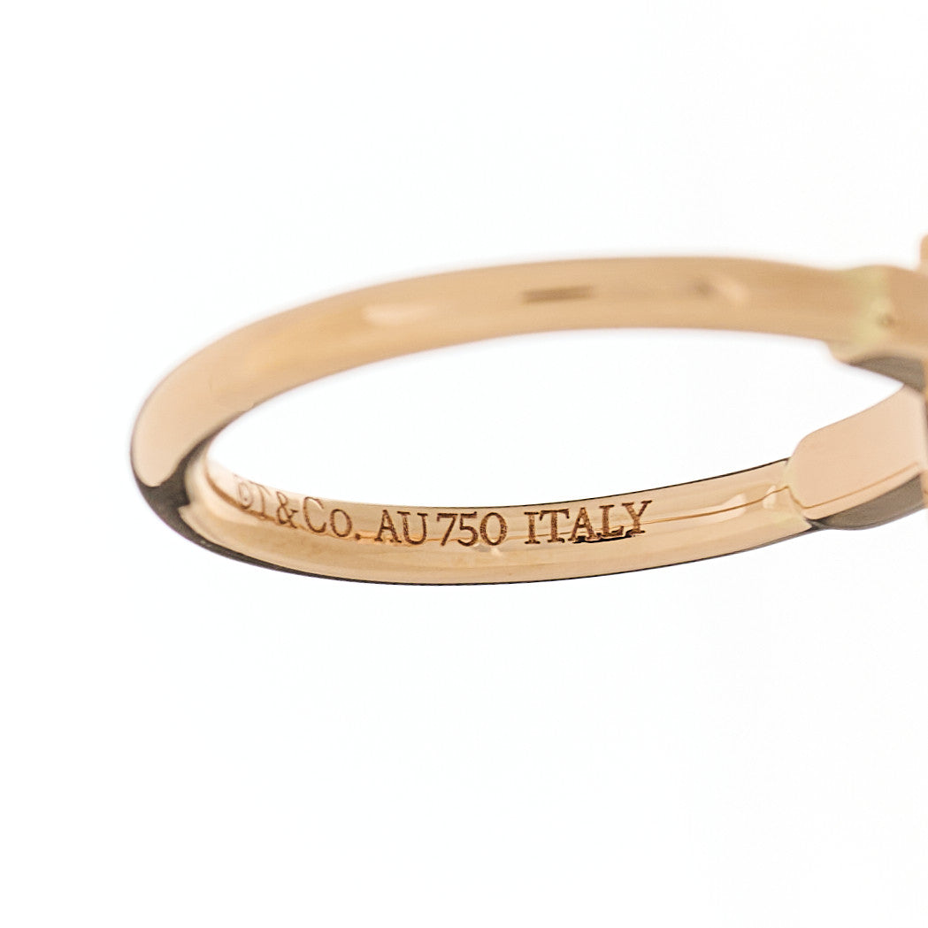 18K Rose Gold T Wire Ring 47 4