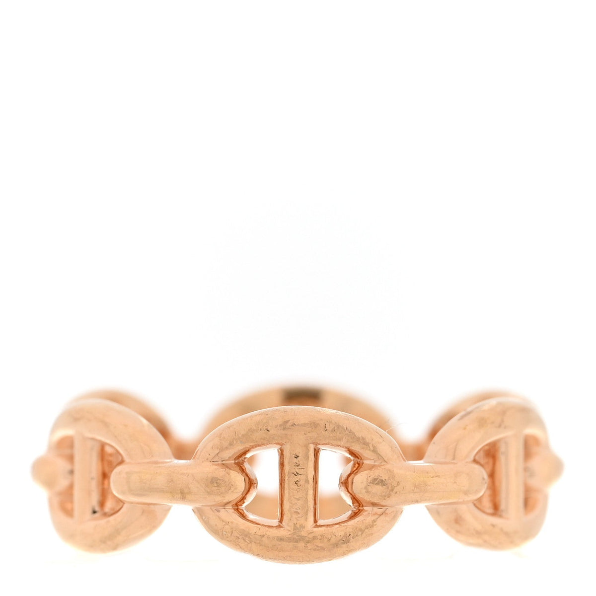 18K Rose Gold PM Chaine d'Ancre Enchainee Ring 50 5.25