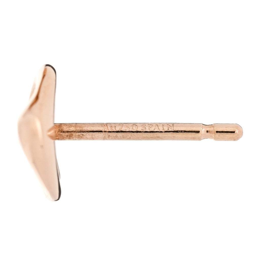 18K Rose Gold 7mm Elsa Peretti Open Heart Earrings