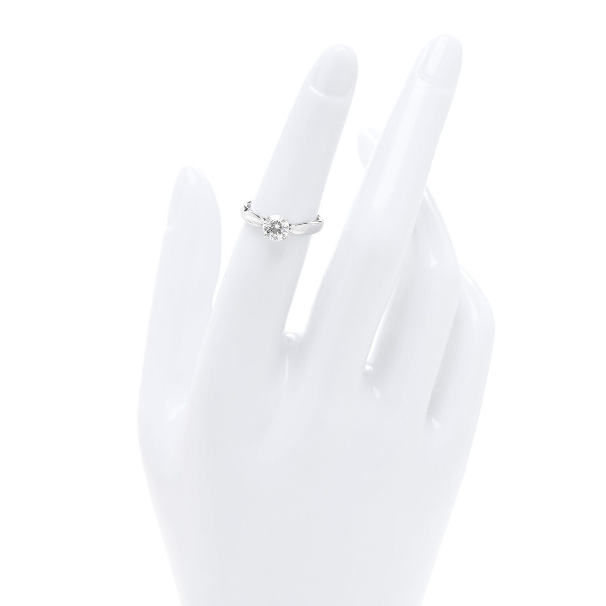 Platinum Diamond .71ct Solitaire Engagement Ring 49 5