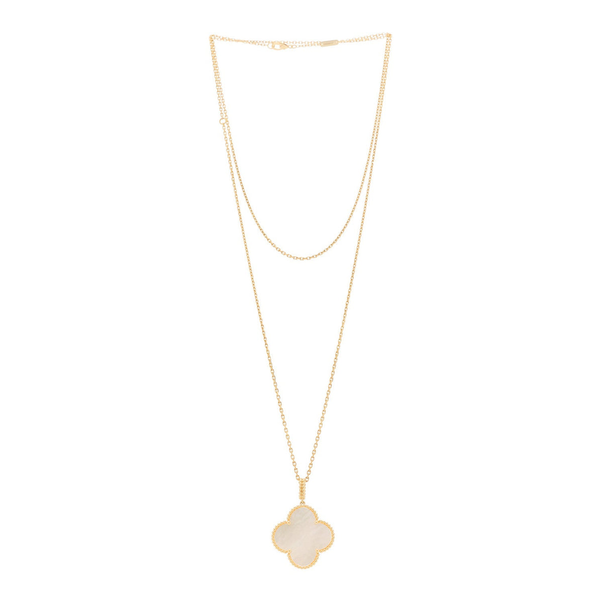 18K Yellow Gold Mother of Pearl Magic Alhambra Long Necklace