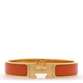 Enamel Narrow Clic Clac H Bracelet PM Orange