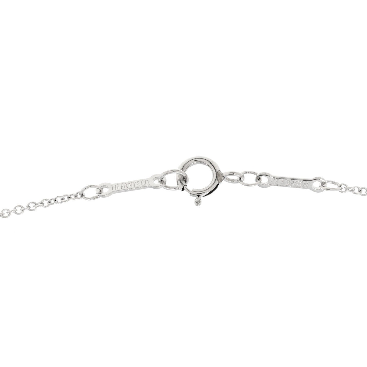 Platinum Diamond .24ct Elsa Peretti Diamonds by the Yard Pendant Necklace