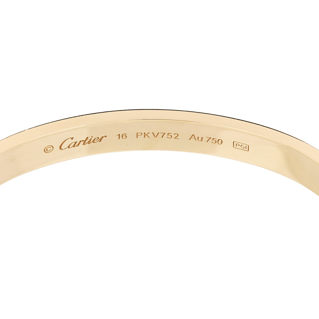 18K Yellow Gold LOVE Bracelet 16