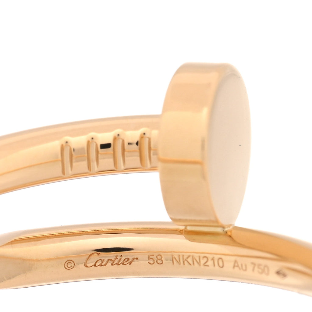 18K Yellow Gold Juste Un Clou Ring 58 8.25