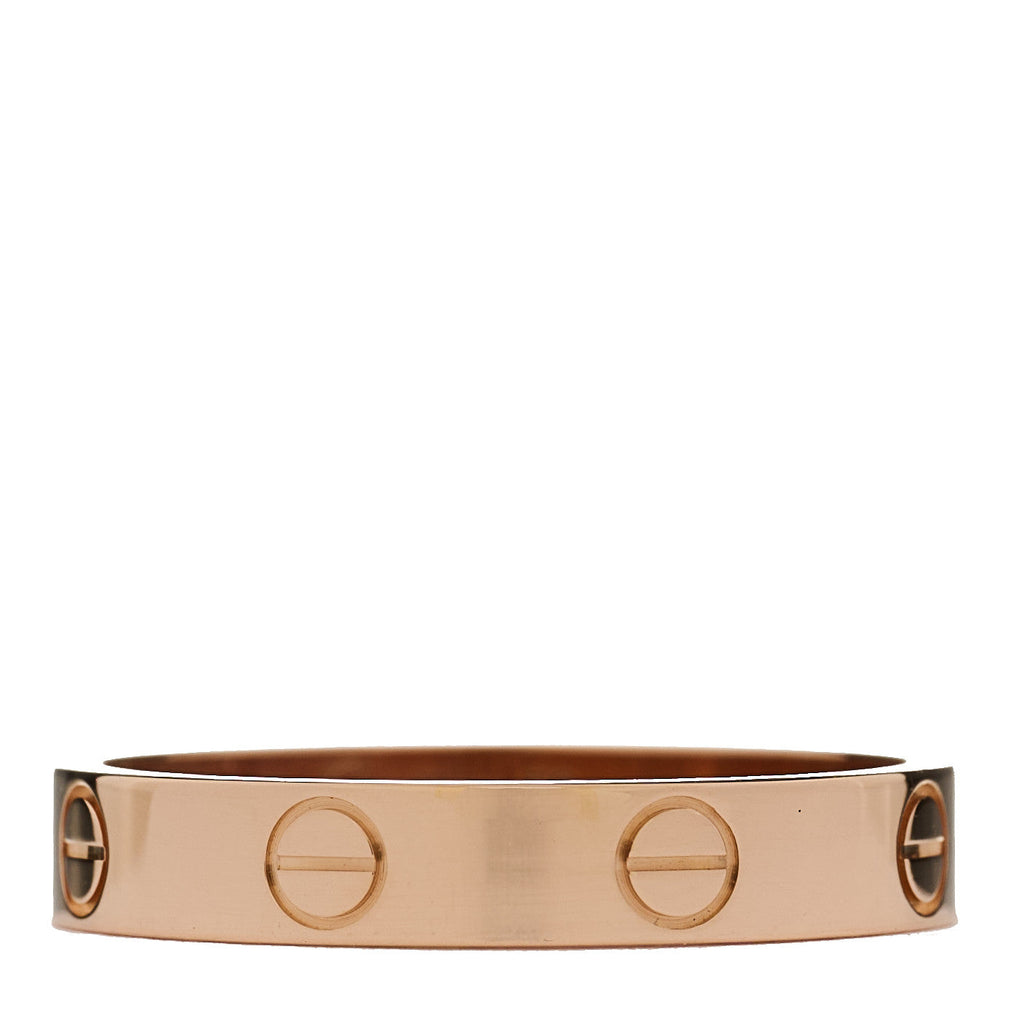 18K Pink Gold 3.5mm LOVE Wedding Band Ring 56 7.5
