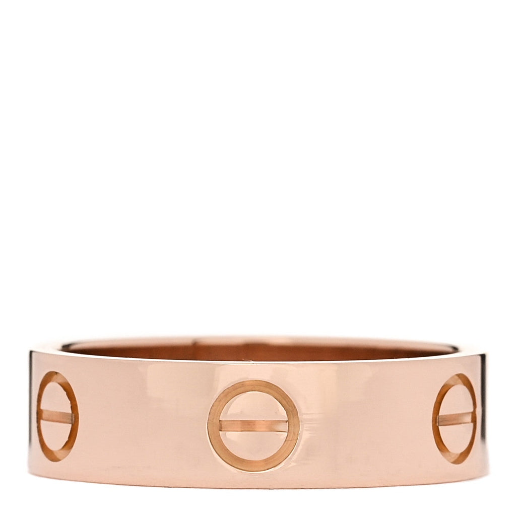 18K Pink Gold 5.5mm LOVE Ring 56 7.75