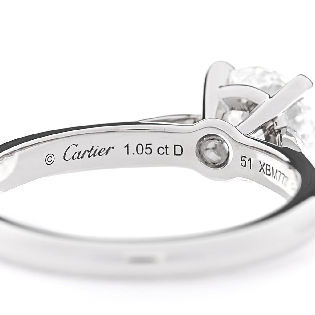 Platinum Diamond 1.05ct 1895 Solitaire Engagement Ring 51 5.75