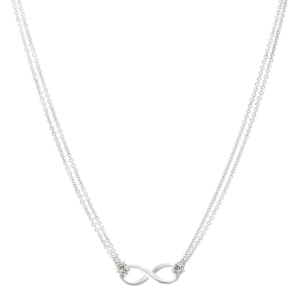 Sterling Silver Infinity Pendant Necklace