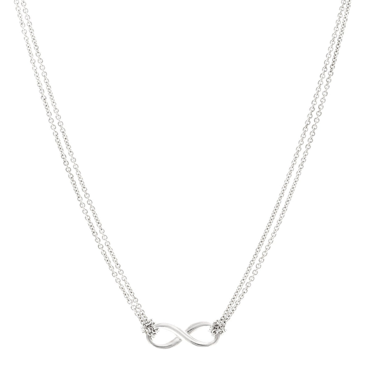 Sterling Silver Infinity Pendant Necklace