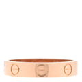 18K Pink Gold 3.5mm LOVE Wedding Band Ring 50 5.25
