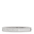 18K White Gold Perlee Signature Bangle Bracelet S