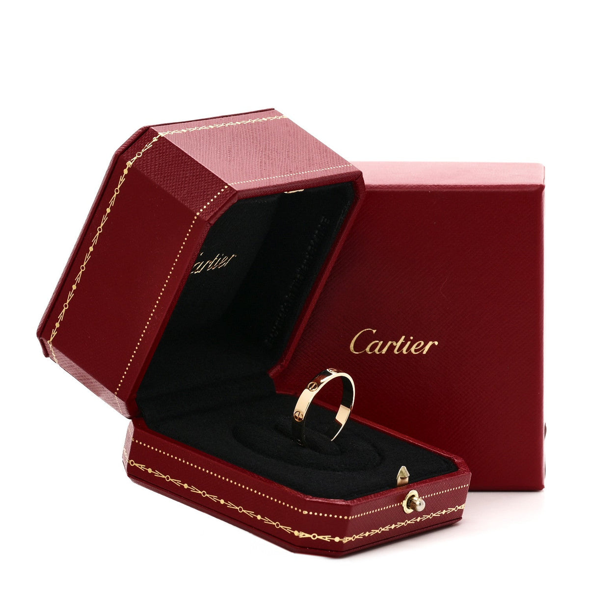 18K Yellow Gold 3.5mm LOVE Wedding Band Ring 66 11.5