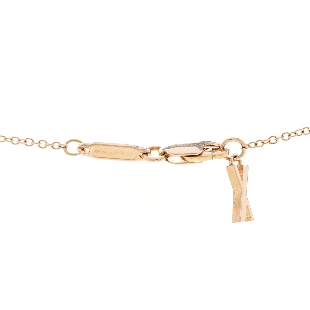 18K Rose Gold Interlocking Atlas Open Pendant Necklace