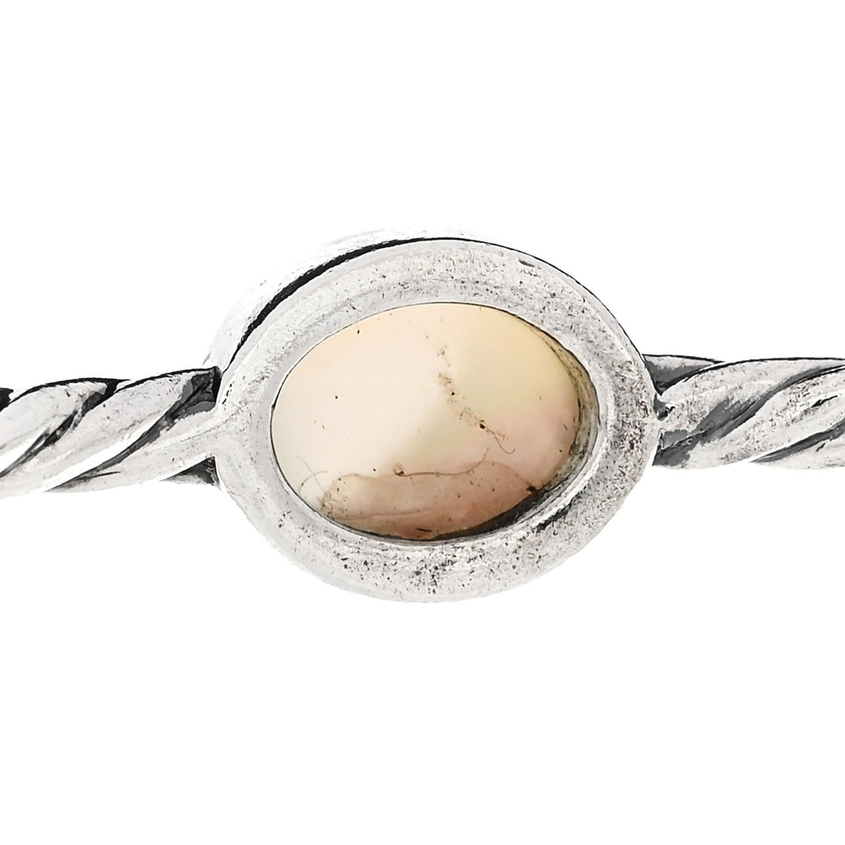 Sterling Silver Moon Quartz 3mm Color Classics Four Station Bangle Bracelet