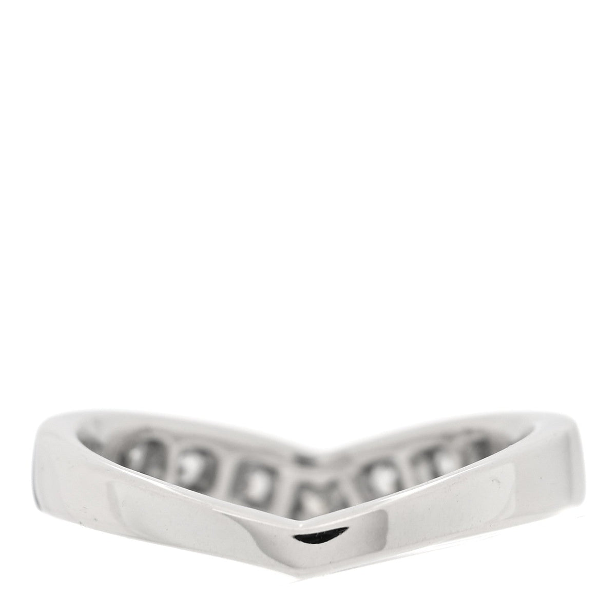Platinum Diamond V Band Ring  48 4.5