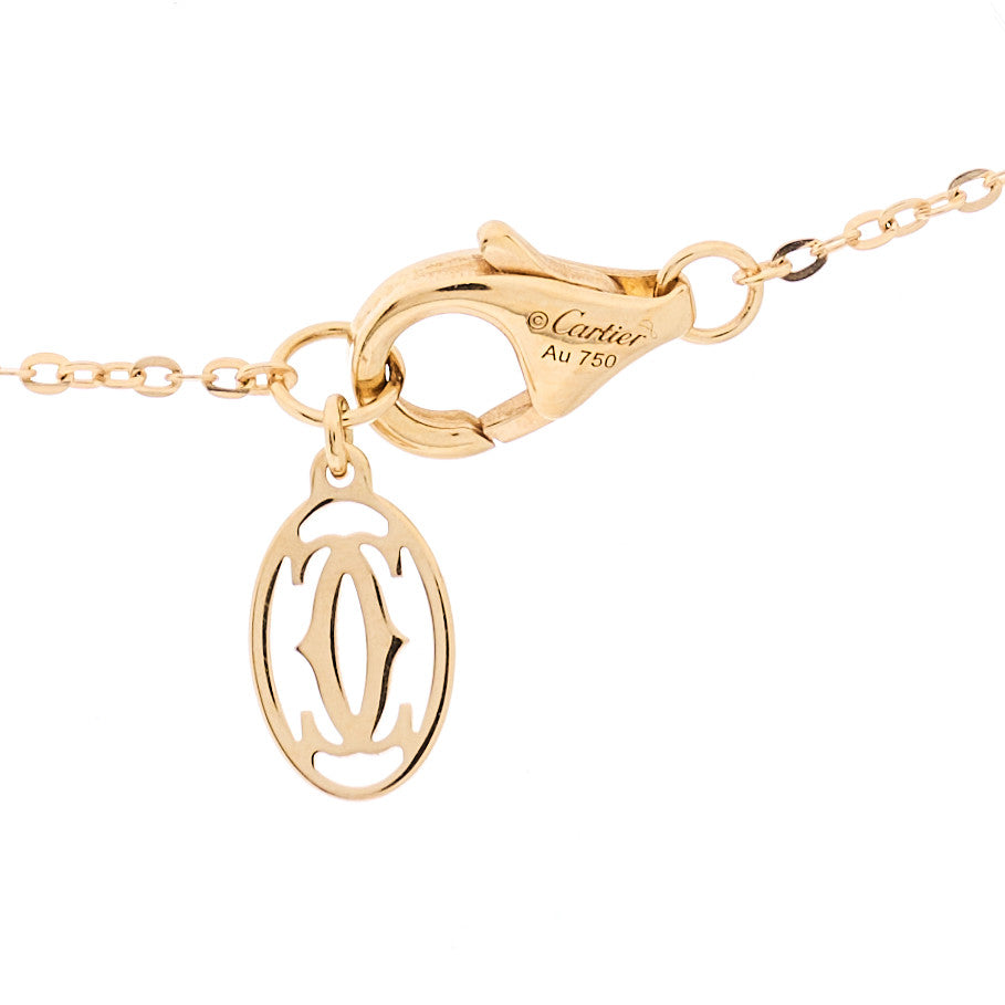 18K Pink Yellow White Gold Diamond Trinity Pendant Necklace