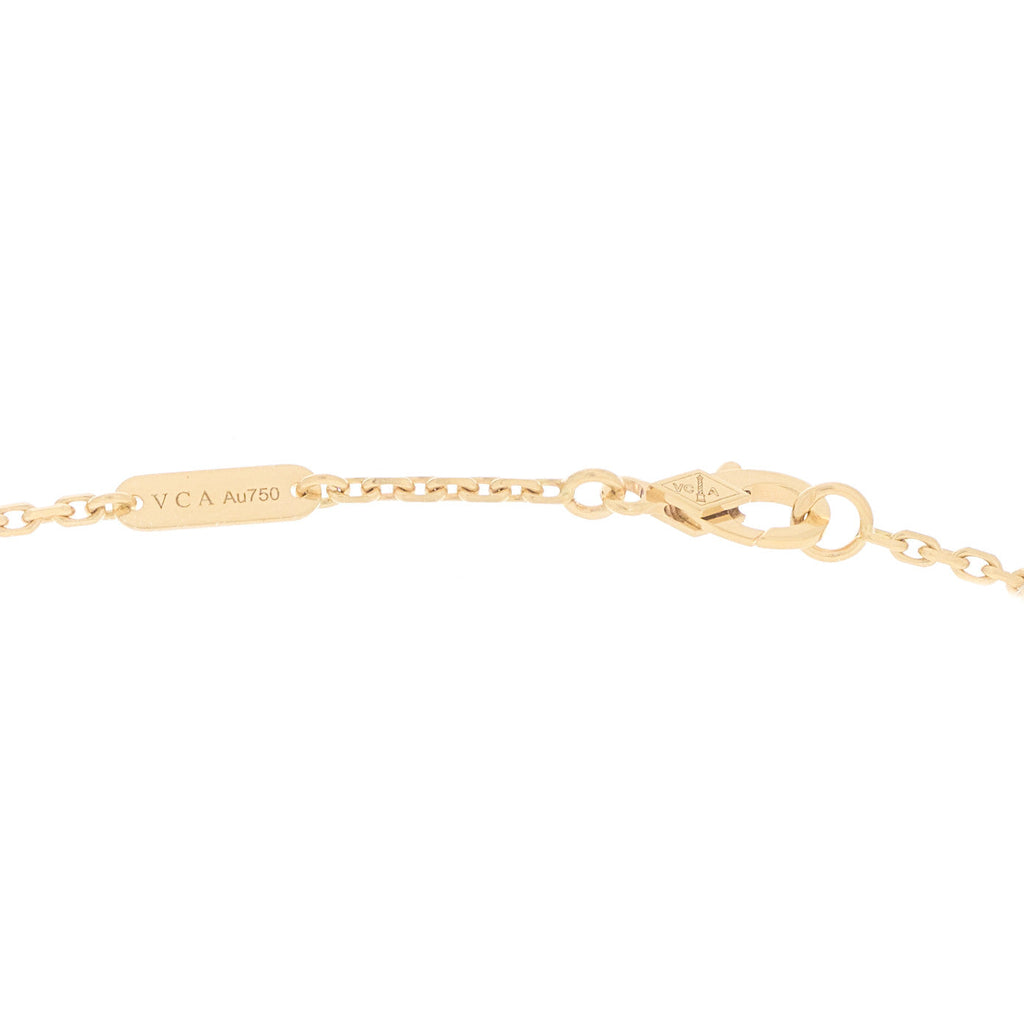 18K Yellow Gold Mother of Pearl Magic Alhambra Long Necklace