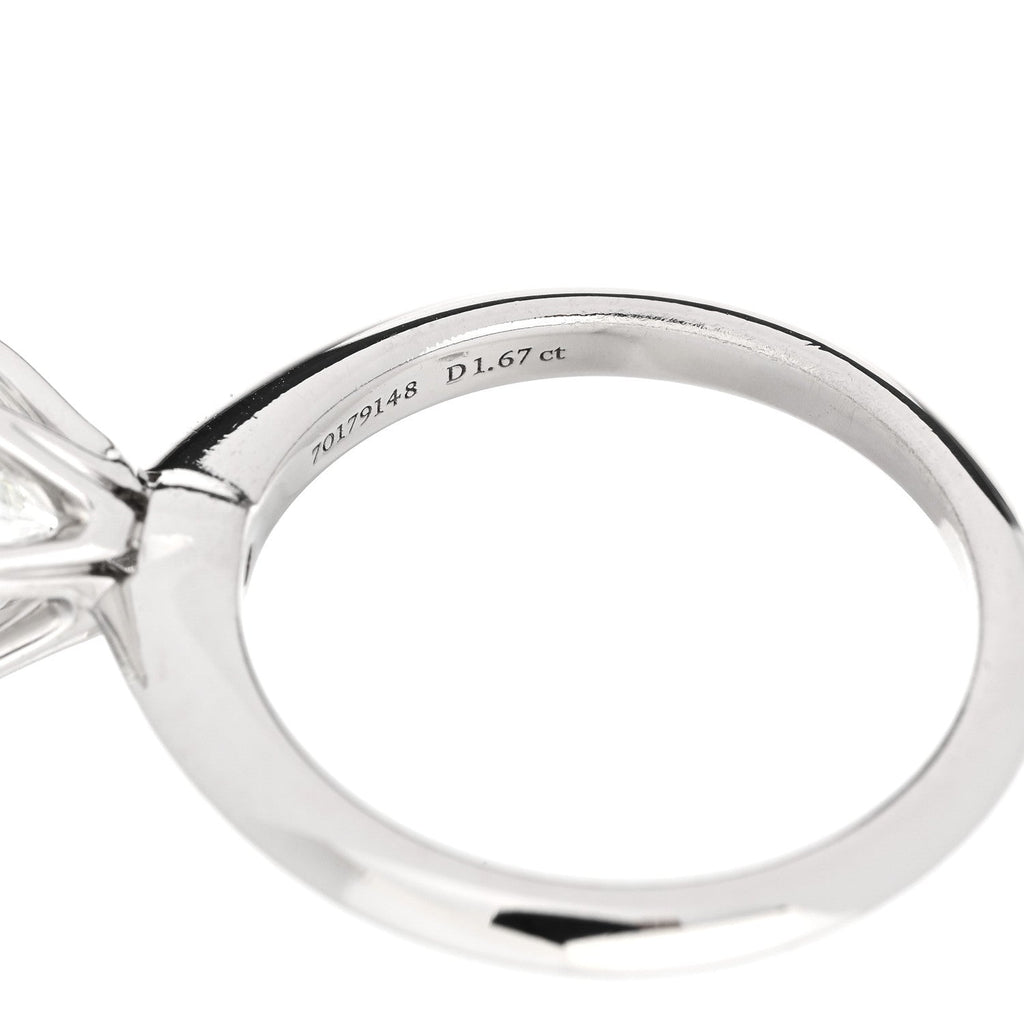Platinum Diamond 1.67ct Solitaire Engagement Ring 51 5.75