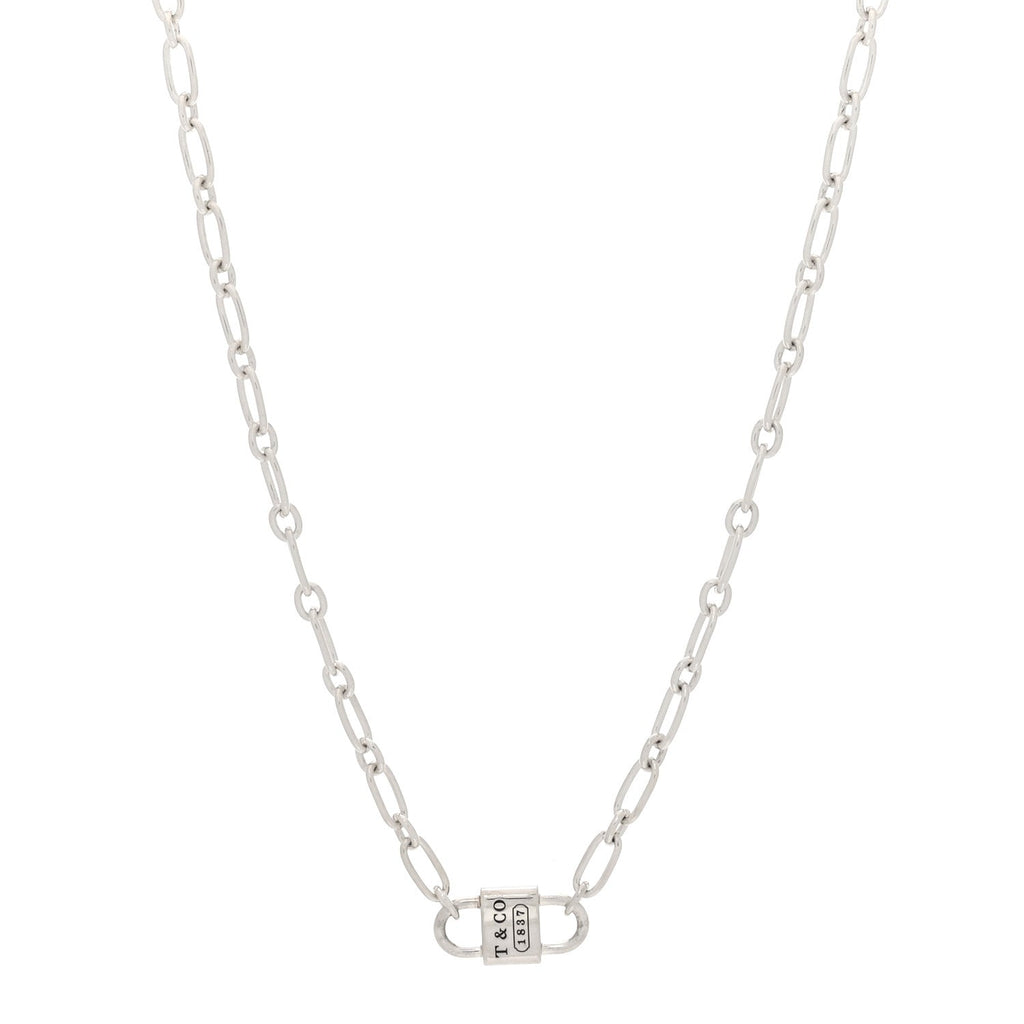 Sterling Silver 1837 Double Lock Necklace
