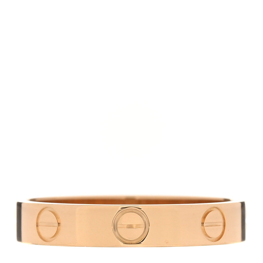 18K Yellow Gold 3.5mm LOVE Wedding Band Ring 55 7.25