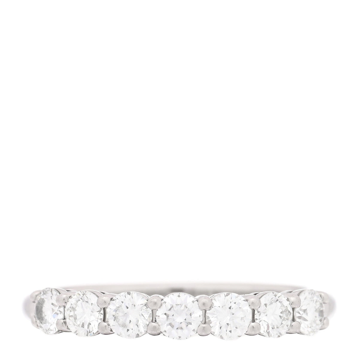 Platinum Diamond 3mm Tiffany Forever Half Circle Band Ring 49 5