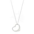 Sterling Silver 27mm Elsa Peretti Open Heart Pendant Necklace