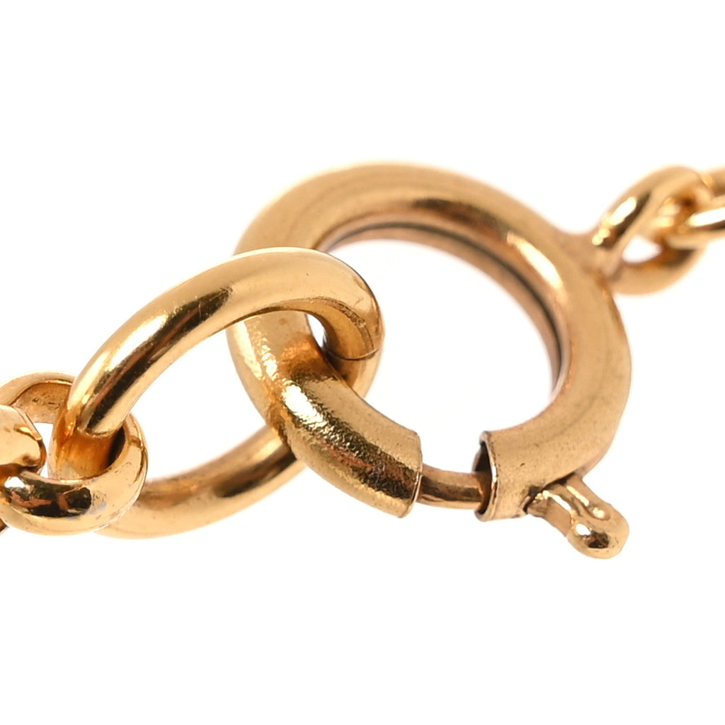 CC Heart Chain Pendant Necklace Gold