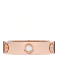 18K Pink Gold 3 Diamond 5.5mm LOVE Ring 59 8.75