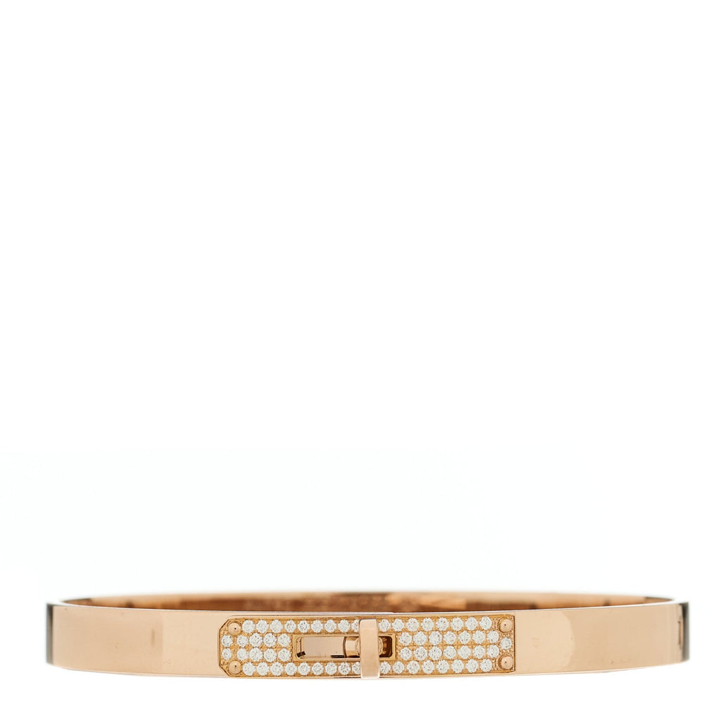 18K Rose Gold Diamond PM Kelly Pave Bracelet SH