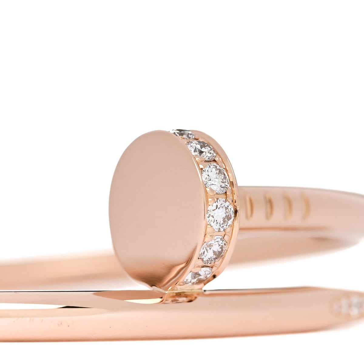 18K Pink Gold Diamond Juste Un Clou Bracelet 15
