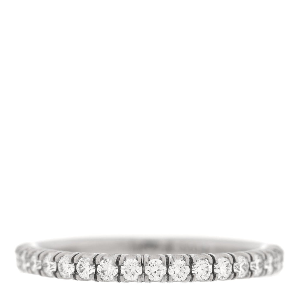 Platinum Diamond 2mm Half Eternity Wedding Band Ring 49 4.75