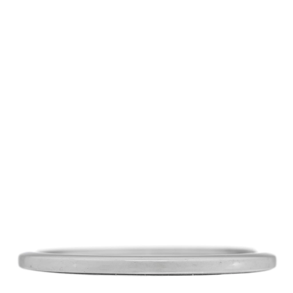 18K White Gold Lock Narrow Bangle Bracelet
